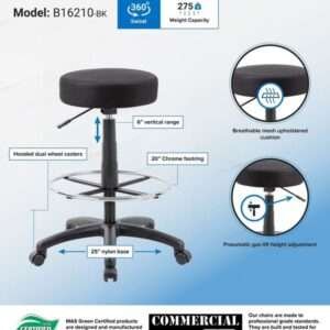 The DOT drafting stool, Black