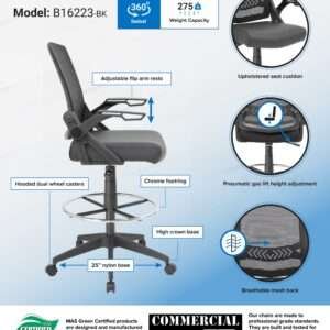 TASK CHAIR W/3 PADL MECHANISM(YM2403)& FOOTRING,B909JARM