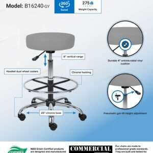 TASK CHAIR W/3 PADL MECHANISM(YM2403)/B909JARM/FOOTRING