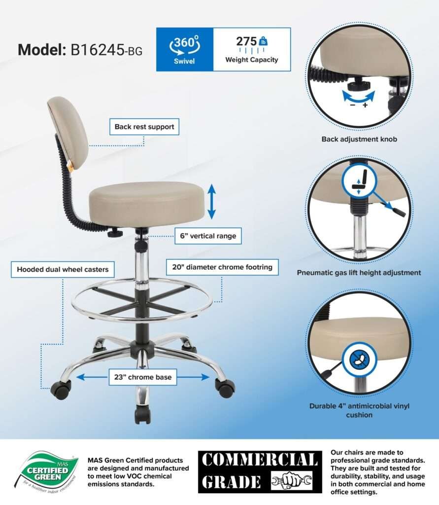 comfortable folding desk chair
