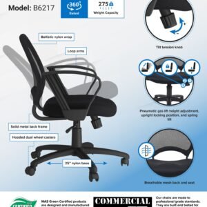 Boss Mesh Chair With Loop Arms