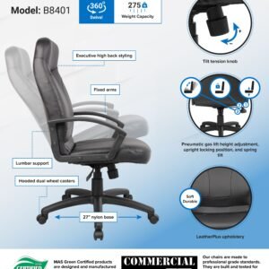 Boss High Back LeatherPlus Chair