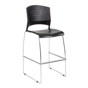 GRAY FABRIC DRAFTING STOOLS W/FOOTRING