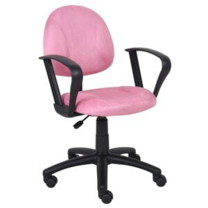 MESH BACK AND CARESOFT SEAT STACKING W/ARM(BLACK)HIGH CHAIR