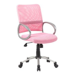 Boss Mesh Back W/ Pewter Finish Task Chair