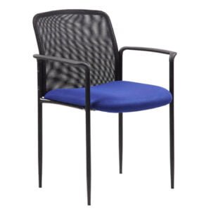 Boss Stackable Mesh Guest Chair - Blue
