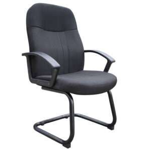 Boss Mid Back Fabric Guest Chair In Black