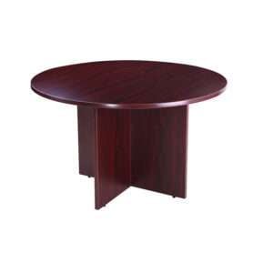 Boss 47″ Round Table, Mahogany