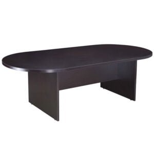 Boss 95W X 43D Race Track Conference Table, Mocha