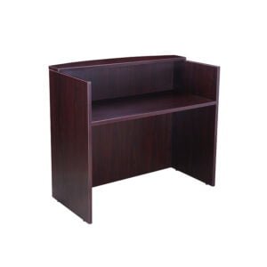 Boss Reception Desk, Mahogany