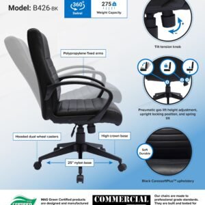 Boss Ribbed Back Task Chair