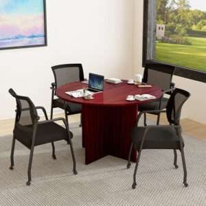 Round table set, N123-M (1) + B6889R-BK (4)
